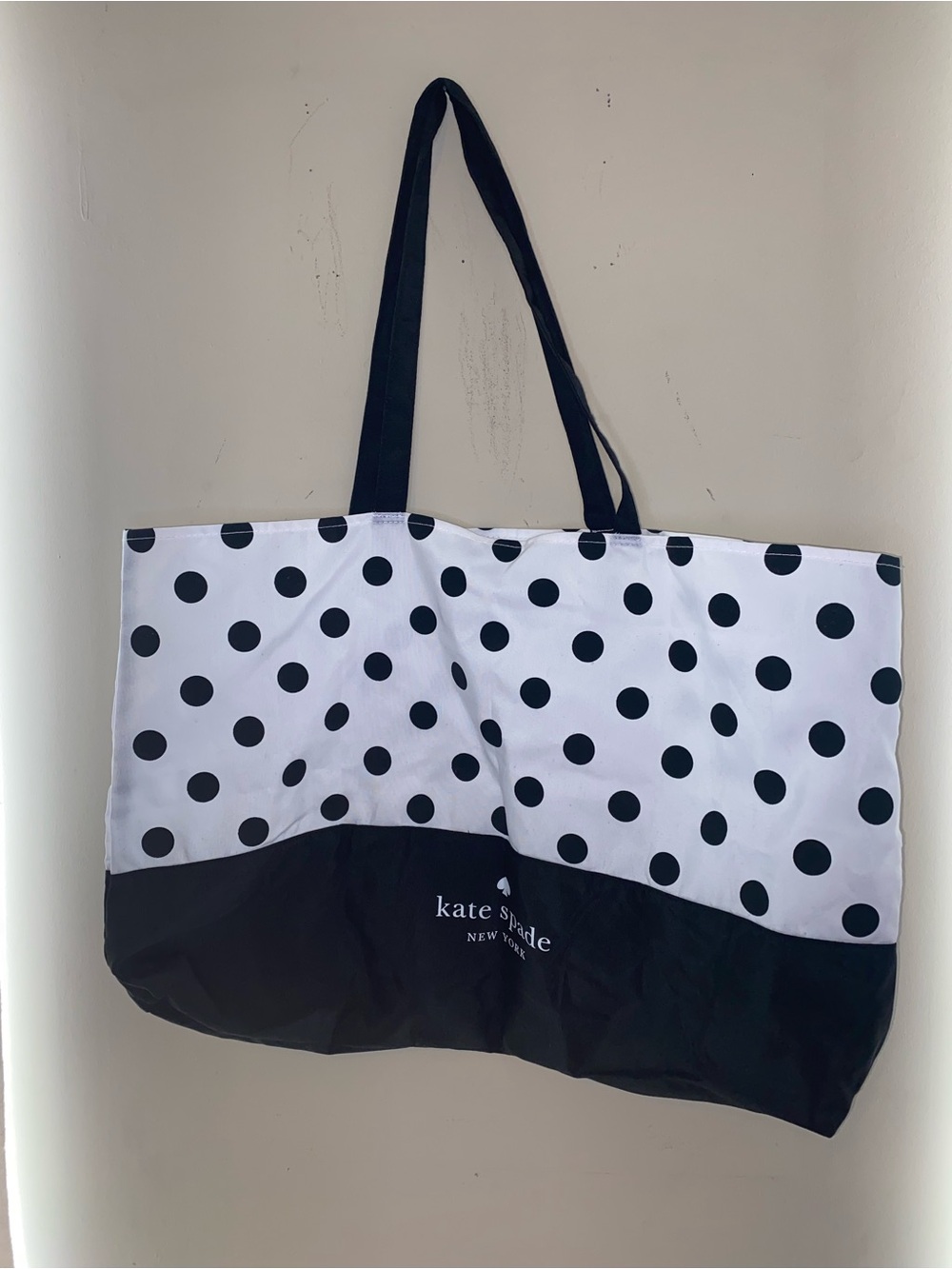 kate spade Black & White Polka Dot Tote Bag